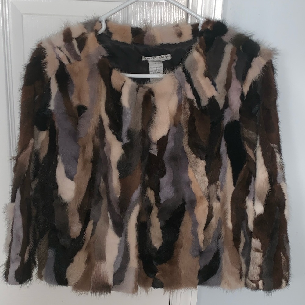 Alberto Makali mink fur coat size small